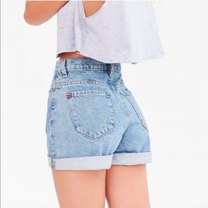 BDG Mom High Rise Vintage Wash Denim Shorts